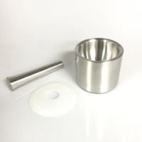 Ensemble mortier et pilon robuste avec couvercle en silicone