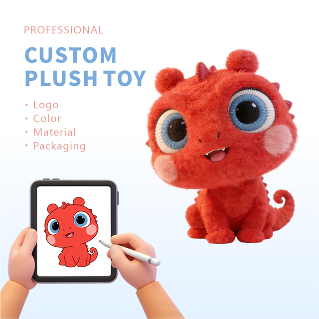 Customized Logo Pendant Creative Gift Mini Cute Chameleon Plush Animal Toy Keychain Backpack Pillow Soft Material Unisex