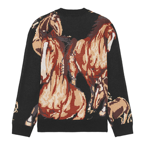 Новый мужской зимний вязаный свитер из 100% хлопка, не мнущийся, высокого качества, модный пуловер для индивидуального заказа OEM/ODM - Product Image 2