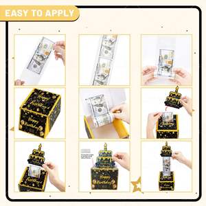 生日派对装饰品节日用品创新黑金钱箱 - Product Image 6