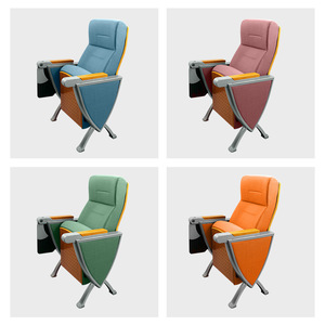 Silla de Auditorio Hechuang Poetry P624, Silla de Plástico Azul Claro para Escuelas y Hoteles - Product Image 3