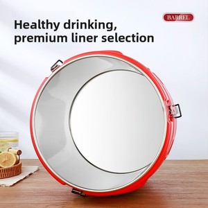 Conteneur Isotherme en Plastique de Qualité Commerciale Grande Capacité pour Lait de Soja, Thé au Lait, Thé à la Gélatine d'Herbe, Soupe – Maintient Chaud ou Froid – Design Moderne - Product Image 3