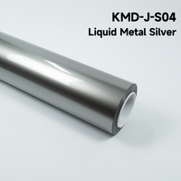 KING MARTIN Film de protection de peinture sans DMF, autocollants pour carrosserie automobile, adaptés aux voitures, couleur argent métallisé liquide, TPU, PPF