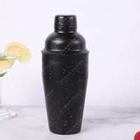 Profesyonel Kalite Gül Altın Rengi Gümüş Çubuklu Shaker 304 Paslanmaz Çelik Çekiçlenmiş Kokteyl Shaker Seti Boston PC Jigger Bar Kaşığı Büyük