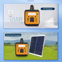 Station d'alimentation portable 12V LiFePO4 à onde sinusoïdale pure, MPPT, radio FM, MP3, Bluetooth, charge solaire, Type-C, batterie externe 220V