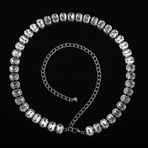 ELLE DANSES Oriental Danse Du Ventre Métal <span class=keywords><strong>Argent</strong></span> Transparent Diamant Hanche Taille Chaîne <span class=keywords><strong>Ceinture</strong></span> Ceintures pour Femmes Adultes Danseurs Du Ventre - Product Image 3