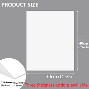 แผ่นอะลูมิเนียมเปล่าสำหรับพิมพ์ลายด้วยเทคนิค Dye-sublimation ขนาด 30*40 ซม. แผ่นอะลูมิเนียมเปล่าสำหรับงาน DIY กรอบรูปติดผนัง โปสเตอร์ เหมาะสำหรับห้องนั่งเล่นและห้องนอน - Product Image 2