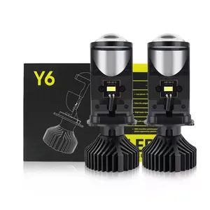 Super lumineux Y6D Y7 Y8 Y9 H4 foco led h4 projecteur <span class=keywords><strong>moto</strong></span> lumière h4 mini led lentille intégrée h4 laser led phares - Product Image 1