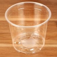 Pots de semis transparents en plastique PP flexible, durables, légers et écologiques pour plantes, de 3,5/5/6/7 pouces