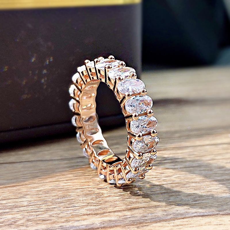 Style 1  Ovale 3*5mm  Or Rose