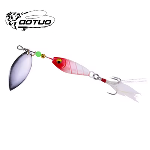 Aotuo Hot Selling 11g 18g Esche Artificiali Composite Spinner Jig con Amo Blood Groove per la <span class=keywords><strong>Pesca</strong></span> al Bass - Product Image 1