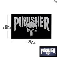 Patchs tactiques camouflage Skull Morale IR à fixation auto-agrippante Punisher