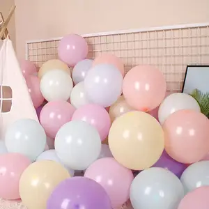 Dream balon lateks Macaron warna permen bulat balon 10 inci untuk dekorasi pesta