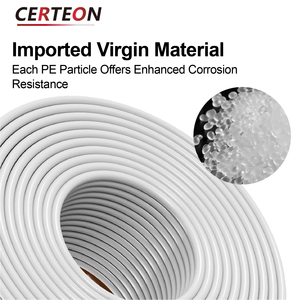 Tubo in PE bianco 6 16mm resistente ad acidi e basi tubo flessibile chimico in plastica pressione <span class=keywords><strong>8</strong></span> bar - Product Image 5