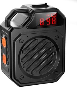 Haut-parleur étanche IPX7 5W, haut-parleur de douche sans fil portable avec <span class=keywords><strong>radio</strong></span> FM, écran LED, son stéréo TWS pour l'extérieur - Product Image 2