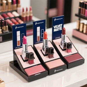 Tùy chỉnh cho máy tính để bàn sử dụng trong các cửa hàng mỹ phẩm trưng bày Mỹ phẩm son môi sản phẩm Acrylic Son môi hiển thị truy cập đứng - Product Image 4