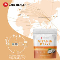 Huile de noix de coco Vitamine D3 K2 MK7 en gélules sans soja, sans gluten, complément pour adultes, renforcement osseux, soutien immunitaire, absorption du calcium