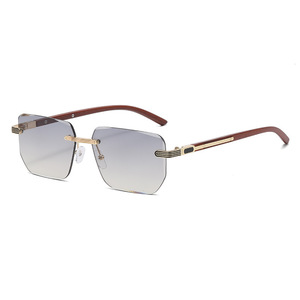 Frameless Color Changing <b>Sunglasses</b> Metal Frame UV400 Protection Unisex Street Style - Product Image 5