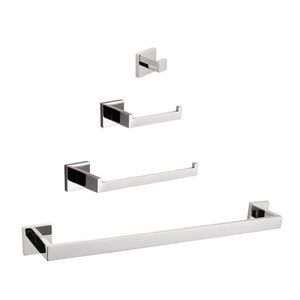 Juego de Accesorios de Baño de Lujo DB, Acero Inoxidable con Acabado Cepillado, Moderno Juego de Toallero de Pared para Hoteles - Product Image 1