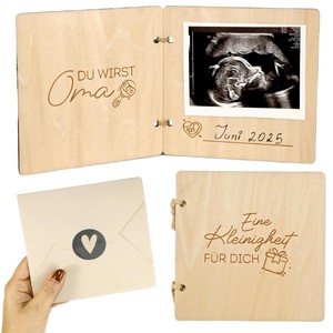 Carnet en bois pour la fête des Mères, affichage d'image d'<span class=keywords><strong>annonce</strong></span> de <span class=keywords><strong>grossesse</strong></span> - Product Image 3