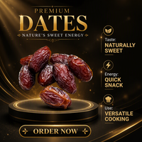 Kurma Kering Utuh Manis Berkualitas Tinggi, Budidaya Terbuka, Ukuran 25-35mm, Cocok untuk Camilan & Masakan, Grosir Laris Manis