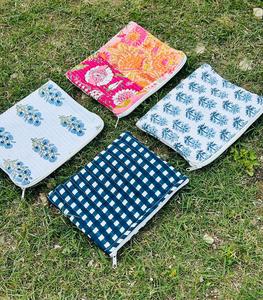 Premium Quilted Makeup Organizer Bag – Soft Cotton Cosmetic Pouch for Travel & Daily Use Handmade Bulk Product - Product Image 3