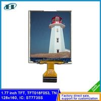 Layar HXJ 1.77 "tampilan TFT 1.8 inci TN 128x160 RGB 20 Pin 1.77 inci tampilan layar TFT