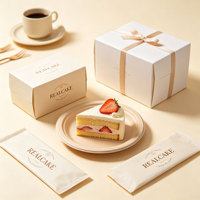 Boîte à gâteau jetable écologique, boîte en papier biodégradable pour mousse et cupcakes