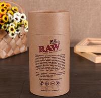 Emballage en papier rond personnalisé, boîte cylindrique en carton, tube en papier kraft en gros
