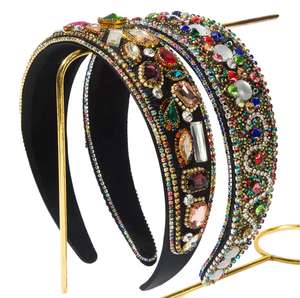 YANYE popolare moda creativa personalizzata ampio colore della caramella con perla di cristallo di strass pietra turchese fascia - Product Image 1