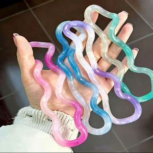 Corde torsadée changeante de couleur pour soulager le stress, jouet anti-stress pour enfants, entraînement de concentration, boîte de décompression en silicone - Product Image 2