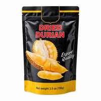 Sachet refermable à haute barrière imprimé sur mesure pour l'emballage de collations de durian séché