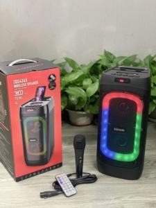 ZQS-4245 de altavoces inalámbricos con <span class=keywords><strong>bluetooth</strong></span> para karaoke, dispositivo con micrófono, resistente al agua - Product Image 2