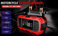 Chargeur de batterie intelligent automatique rapide universel 12V 2A pour camion, moto, voiture, batteries LiFePO4, EFB, et plomb-acide 12V