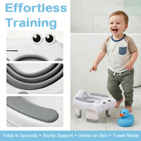 Siège de toilette portable en plastique pour bébés, pot de voyage pliable d'urgence pour voiture, commode pour enfants