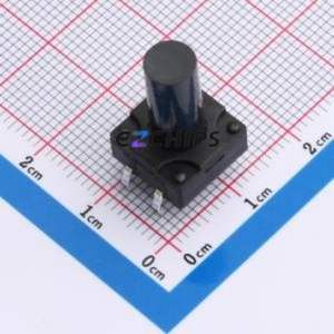 TSW12111-185B511CA Tactile Switch Through hole-4P,11.7x11.5mm Switch Single Pole Single Throw Round Button 2.8N 11.7mm - Product Image 1
