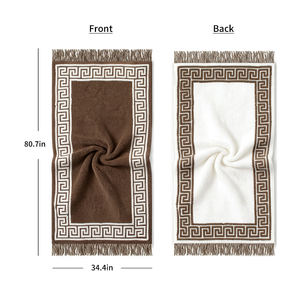 Groot modern luxe jacquard strandlaken van 100% katoen, ademend, met kwastjes, tropisch garenverfd, gratis designkwaliteit. - Product Image 2