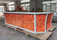 Table basse de 16 couleurs à LED RGB, meubles modernes, comptoir, bar haut, pour événement, livraison gratuite