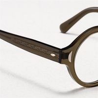 Monture de lunettes optiques en acétate faite à la main de haute qualité 520 pour homme et femme, montures de lunettes rétro rondes pour la lecture