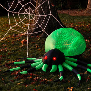 6-футовый Хэллоуин светящийся надувной зеленый Паук реквизит для праздничного двора садовый газон украшение со светодиодной подсветкой - Product Image 2