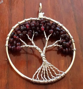 7 <b>Chakra</b> <b>Tree</b> of Life Pendants : Wholesale Pendants : Best Quality Pendants Gemstone Agate Engraving Folk Art Carved Love - Product Image 1