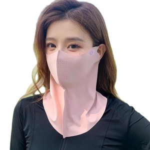 <span class=keywords><strong>Masque</strong></span> de protection solaire intégrale pour femme, anti-UV, respirant, séchage rapide, en soie glacée et polyester, idéal pour la conduite et le cyclisme en été - Product Image 5