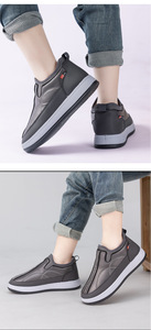 รองเท้าบูทลุยหิมะสำหรับผู้ชายและผู้หญิง, รองเท้าผ้าฝ้ายกันลื่นกันน้ำกลางแจ้งฤดูหนาวรองเท้าใส่เดินทำจากผ้าฝ้าย - Product Image 5