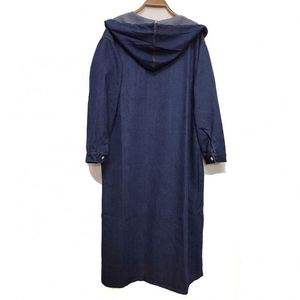 YP Wholesale Veste <span class=keywords><strong>Femme</strong></span> Dames <span class=keywords><strong>Manteau</strong></span> <span class=keywords><strong>Long</strong></span> en Jean Oversize Coupe-Vent en Denim pour l'Automne - Product Image 3