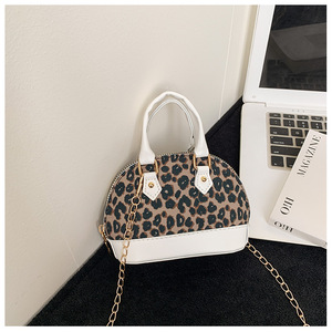 Borsa a tracolla piccola con stampa leopardata, - Product Image 4