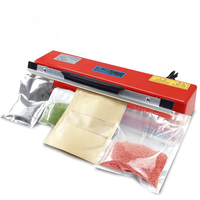 Machine de scellage électrique de bureau manuelle à pression pour sacs alimentaires en aluminium et en plastique, idéale pour les supermarchés