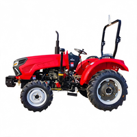 Langlebiger 50PS Traktor mit Frontlader, Hydraulischer Hebeschaufel, 4WD Mini-Dieseltraktor für Kleine Plantagen und Berglandwirtschaft