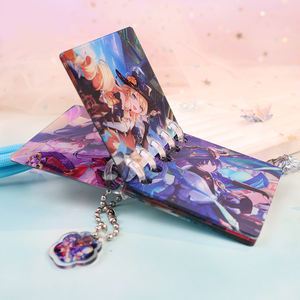 Пользовательские печатные двухсторонние Мультяшные милые и забавные акриловые Спиральные книги блокнот в пластиковом фотоальбоме Ремесла брелок - Product Image 3