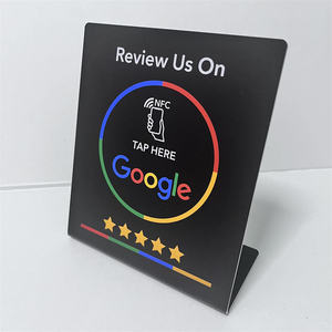 Pantalla de PVC resistente de código Qr para reseñas <span class=keywords><strong>Google</strong></span> 216 Nfc programable <span class=keywords><strong>Google</strong></span> Business Review Card - Product Image 2