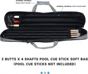 Étui souple en nylon personnalisé professionnel, très demandé, pour queues de billard et de snooker 1B 1S, fabriqué en usine BSCI - Product Image 2